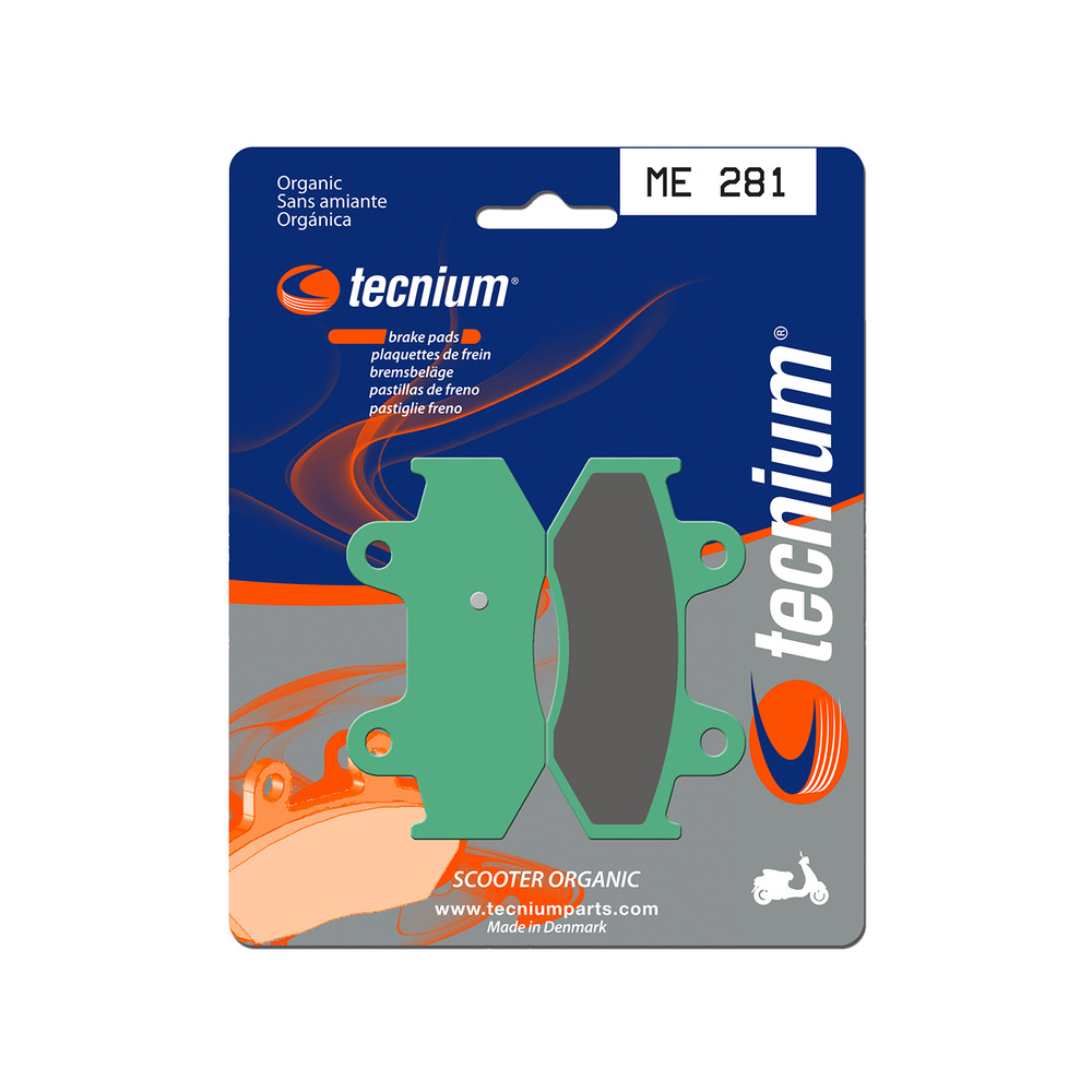 Plaquettes de frein TECNIUM Scooter organique - ME281