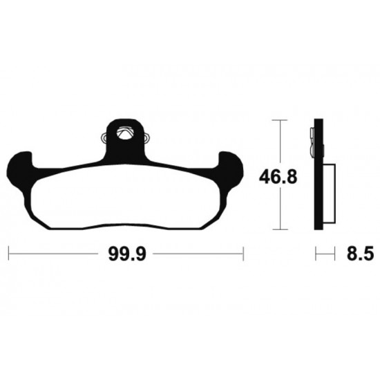 Plaquettes de frein TECNIUM MX/Quad métal fritté - MO108