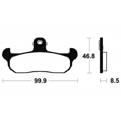 Plaquettes de frein TECNIUM MX/Quad métal fritté - MO108