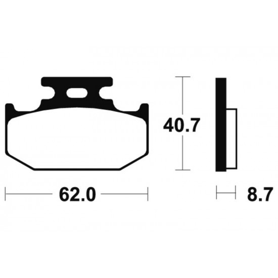 Plaquettes de frein TECNIUM MX/Quad métal fritté - MO132