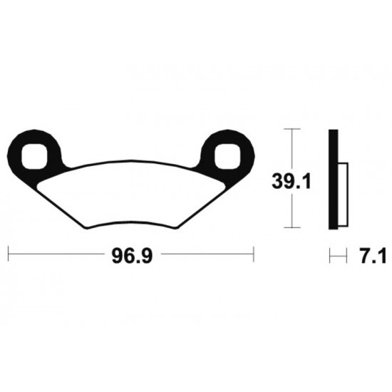 Plaquettes de frein TECNIUM MX/Quad métal fritté - MO142