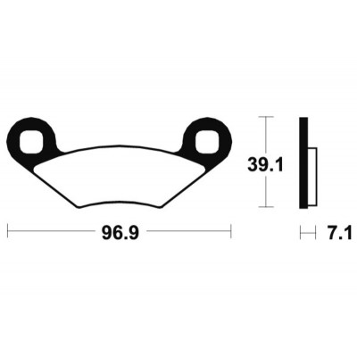 Plaquettes de frein TECNIUM MX/Quad métal fritté - MO142