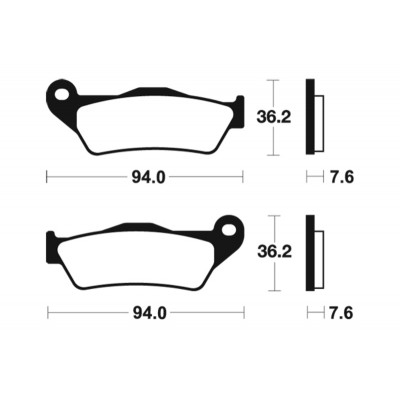 Plaquettes de frein TECNIUM MX/Quad métal fritté - MO171