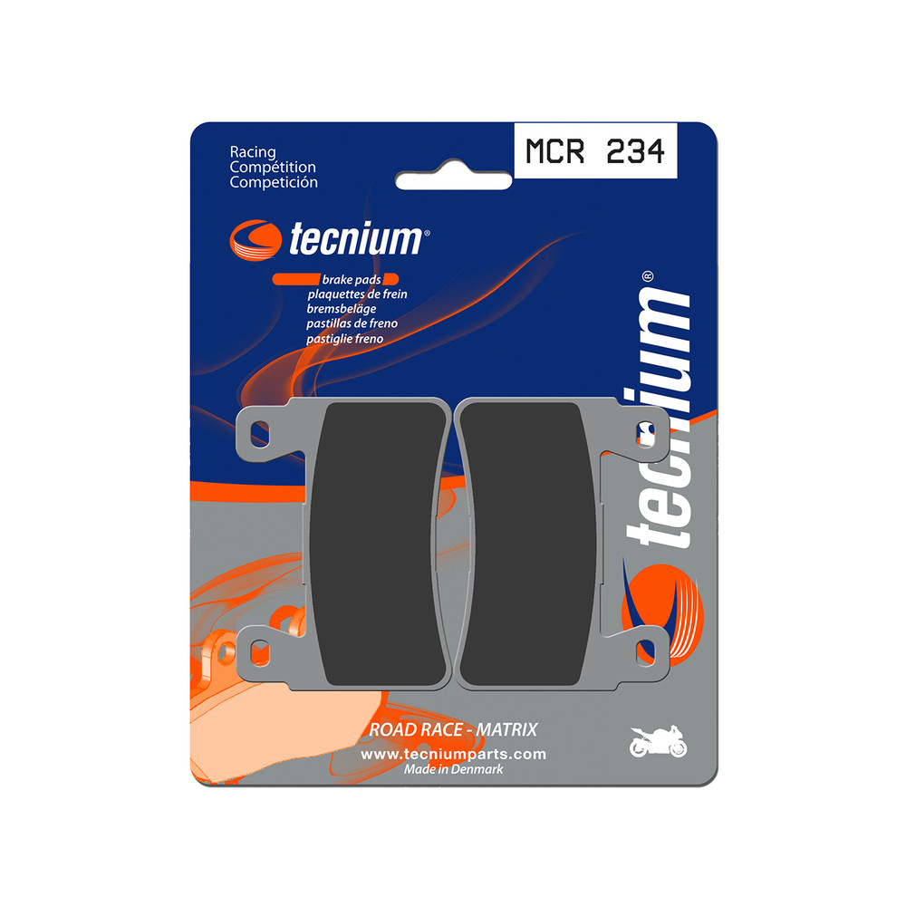 Plaquettes de frein TECNIUM Racing métal fritté carbone - MCR234