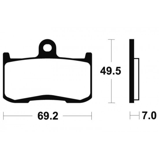 Plaquettes de frein TECNIUM Racing métal fritté carbone - MCR282