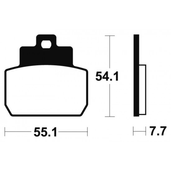 Plaquettes de frein TECNIUM Scooter organique - ME331