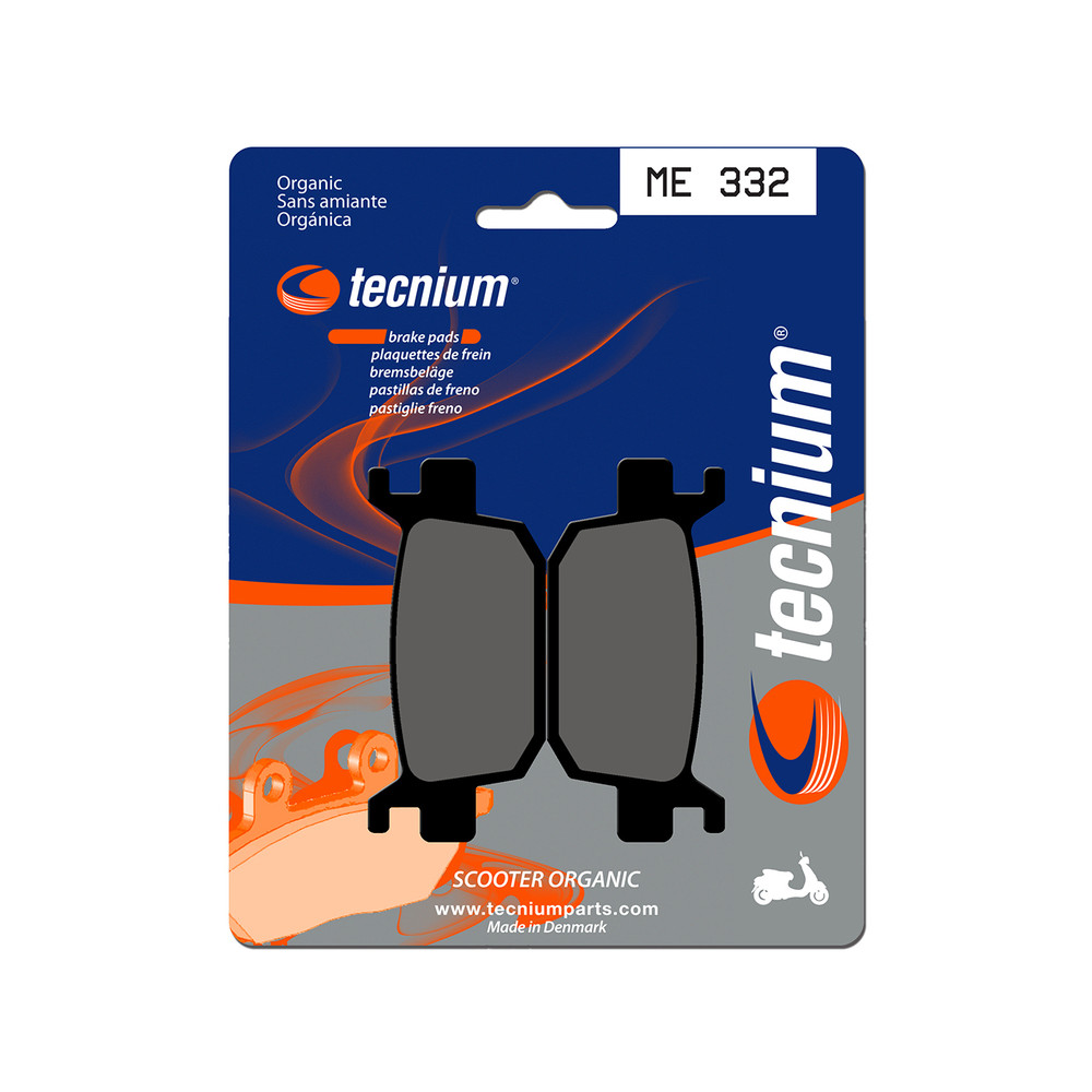 Plaquettes de frein TECNIUM Scooter organique - ME332