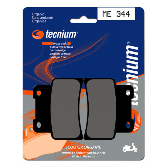 Plaquettes de frein TECNIUM Scooter organique - ME344