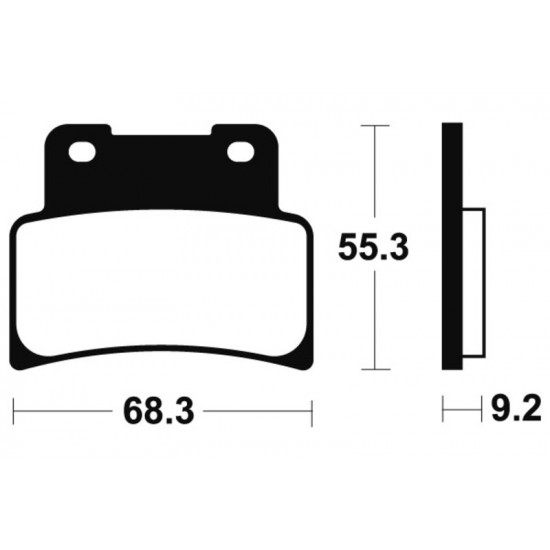 Plaquettes de frein TECNIUM Scooter organique - ME344