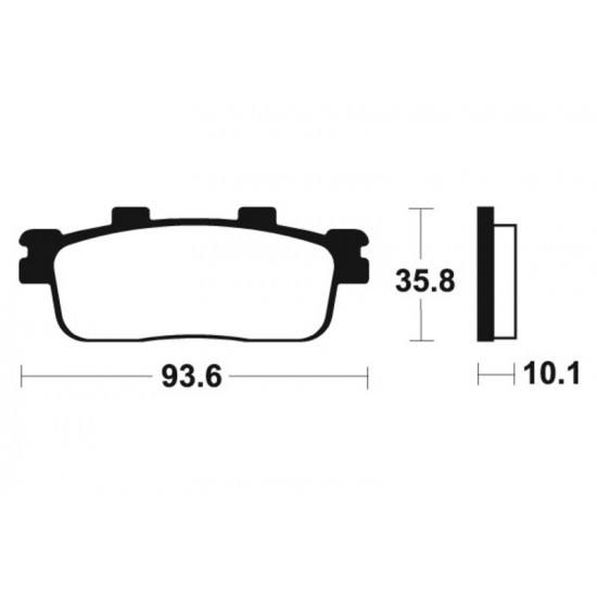 Plaquettes de frein TECNIUM Scooter organique - ME347