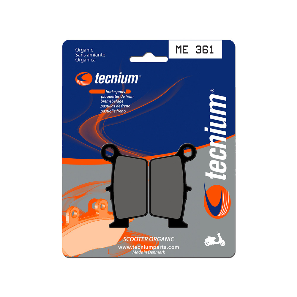 Plaquettes de frein TECNIUM Scooter organique - ME361