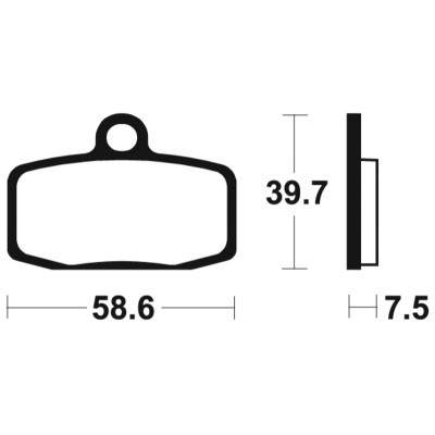 Plaquettes de frein TECNIUM MX/Quad métal fritté - MO385