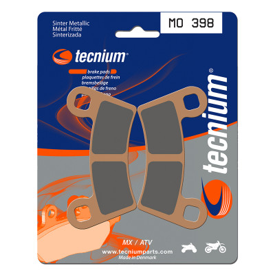 Plaquettes de frein TECNIUM MX/Quad métal fritté - MO398