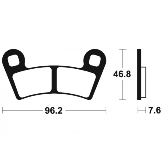 Plaquettes de frein TECNIUM MX/Quad métal fritté - MO398