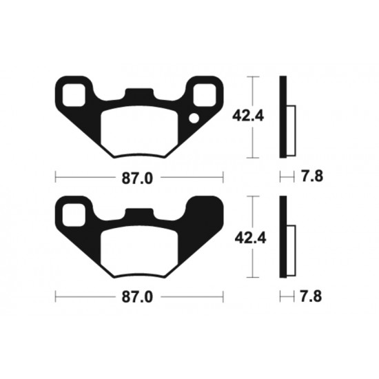 Plaquettes de frein TECNIUM MX/Quad métal fritté - MO405