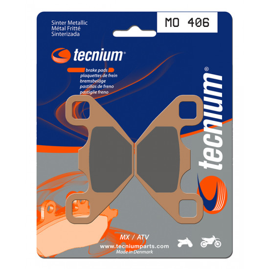 Plaquettes de frein TECNIUM MX/Quad métal fritté - MO406