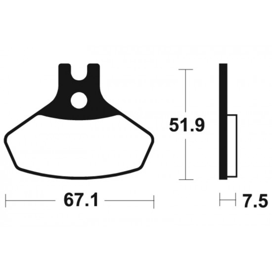 Plaquettes de frein TECNIUM MX/Quad métal fritté - MO407