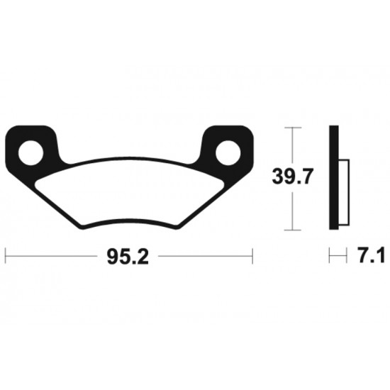 Plaquettes de frein TECNIUM MX/Quad métal fritté - MO408