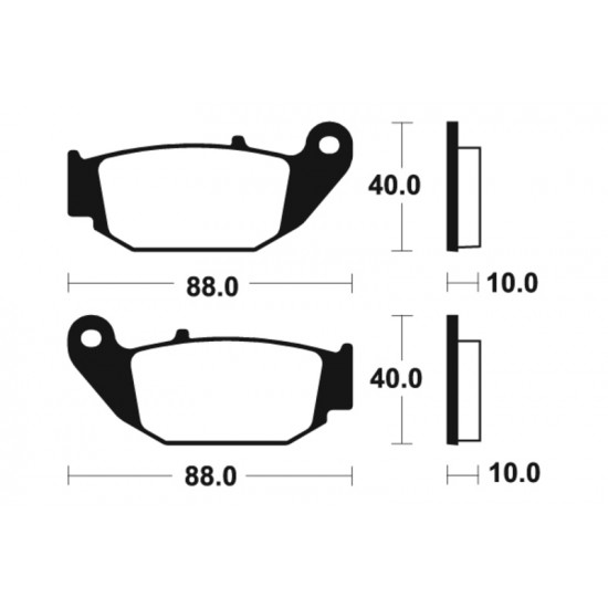 Plaquettes de frein TECNIUM MX/Quad métal fritté - MO415