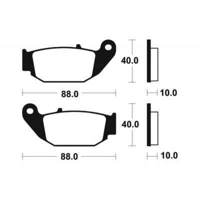 Plaquettes de frein TECNIUM MX/Quad métal fritté - MO415