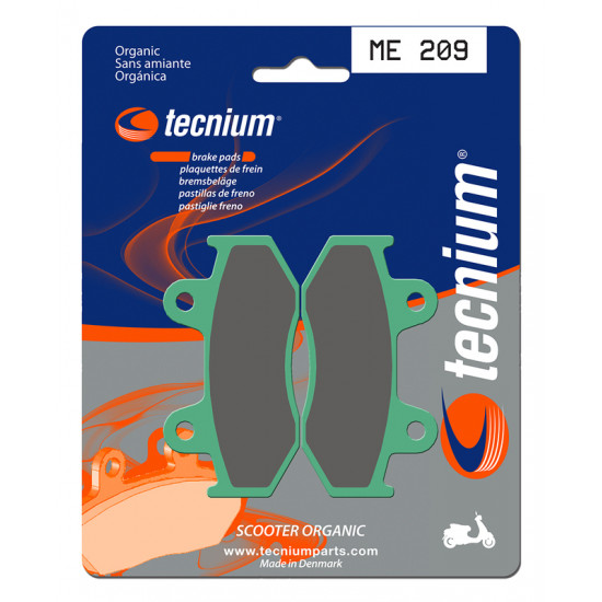 Plaquettes de frein TECNIUM Scooter organique - ME209