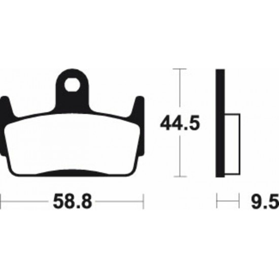 Plaquettes de frein TECNIUM Scooter organique - ME210