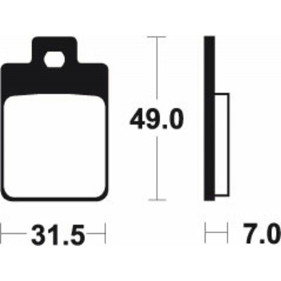 Plaquettes de frein TECNIUM Scooter organique - ME212