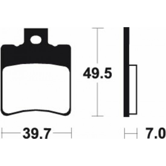 Plaquettes de frein TECNIUM Scooter organique - ME225