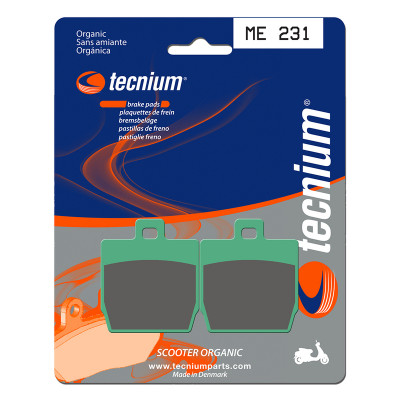 Plaquettes de frein TECNIUM Scooter organique - ME231