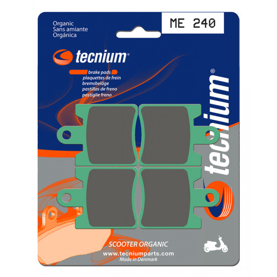 Plaquettes de frein TECNIUM Scooter organique - ME240