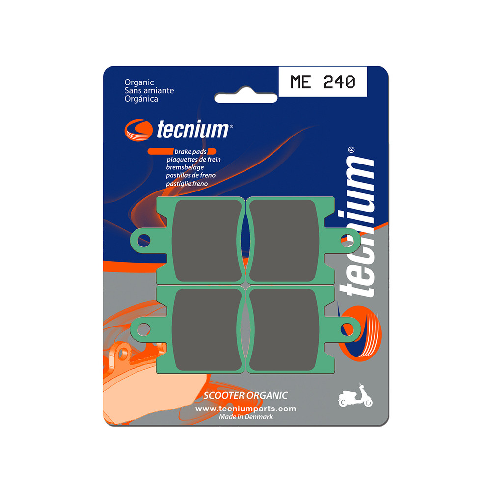 Plaquettes de frein TECNIUM Scooter organique - ME240