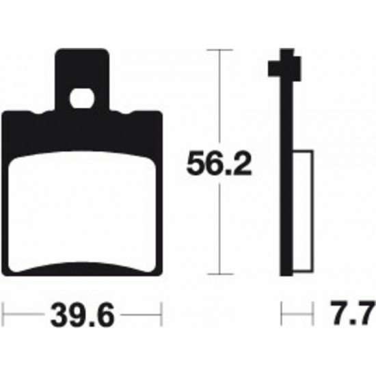 Plaquettes de frein TECNIUM Scooter organique - ME244