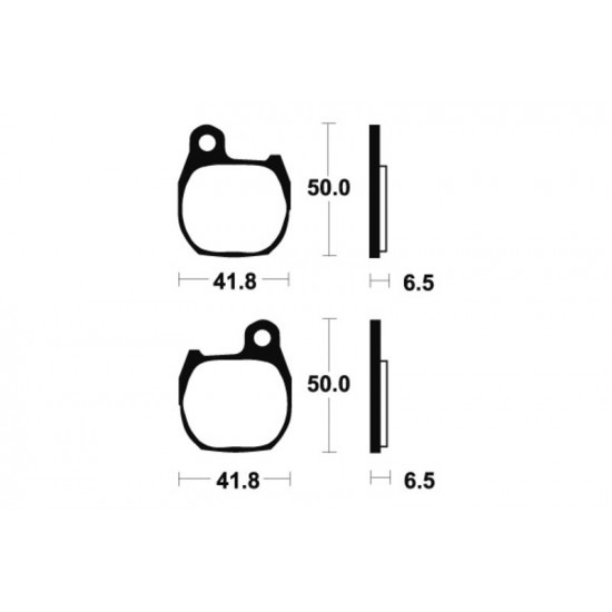 Plaquettes de frein TECNIUM route organique - MA164