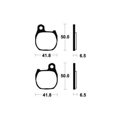 Plaquettes de frein TECNIUM route organique - MA164