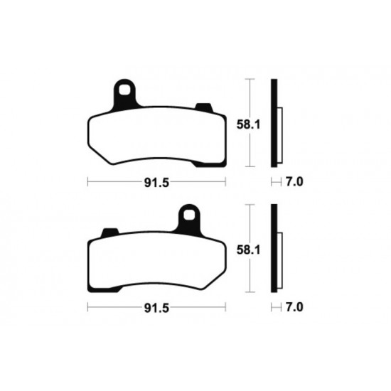 Plaquettes de frein TECNIUM Performance métal fritté - MF330