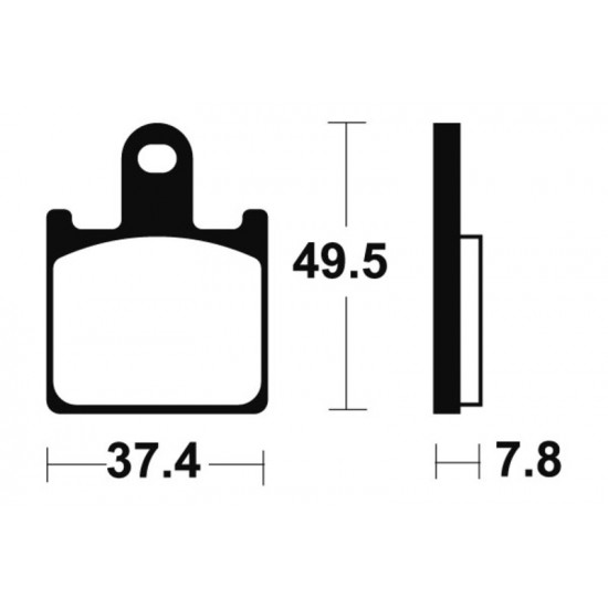 Plaquettes de frein TECNIUM Performance métal fritté - MF338