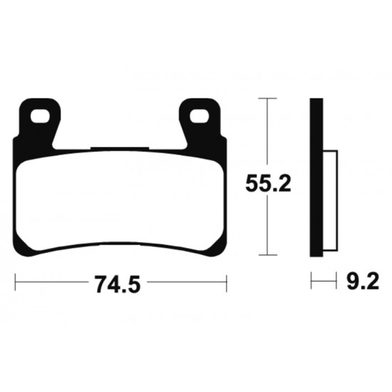 Plaquettes de frein TECNIUM Performance métal fritté - MF360