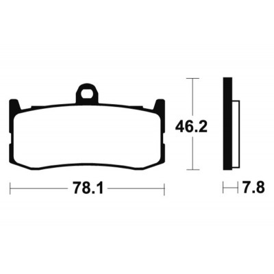 Plaquettes de frein TECNIUM Performance métal fritté - MF364