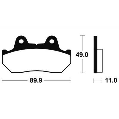 Plaquettes de frein TECNIUM Performance métal fritté - MF42