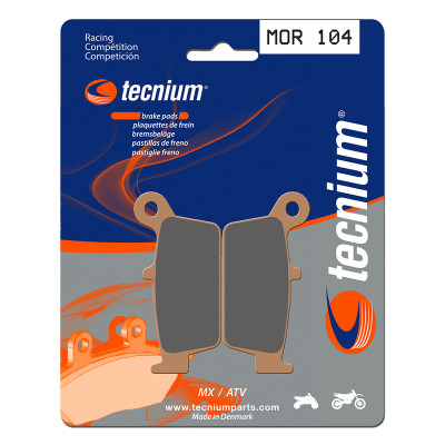 Plaquettes de frein TECNIUM Racing MX/Quad métal fritté - MOR104