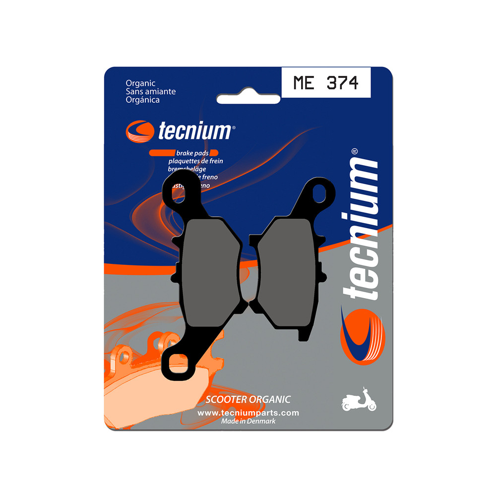 Plaquettes de frein TECNIUM Scooter organique - ME374