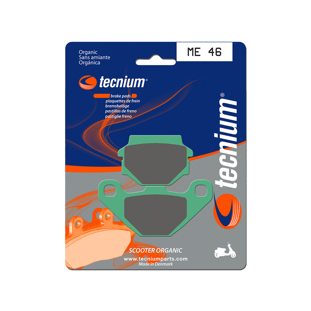 Plaquettes de frein TECNIUM Scooter organique - ME46