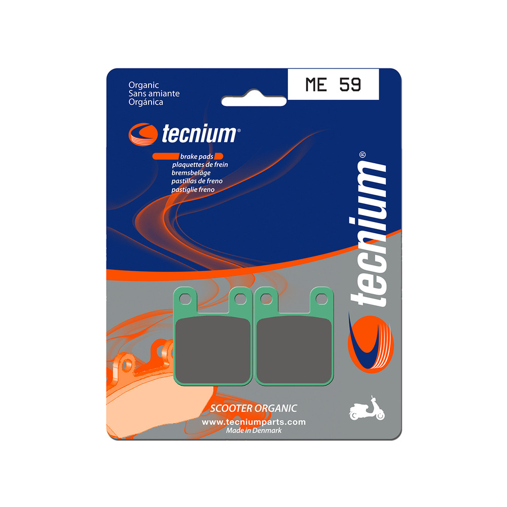 Plaquettes de frein TECNIUM Scooter organique - ME59