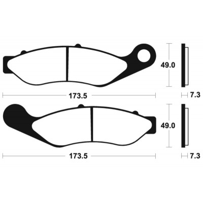 Plaquettes de frein TECNIUM Performance métal fritté - MF422