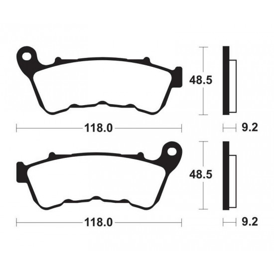 Plaquettes de frein TECNIUM Performance métal fritté - MF434