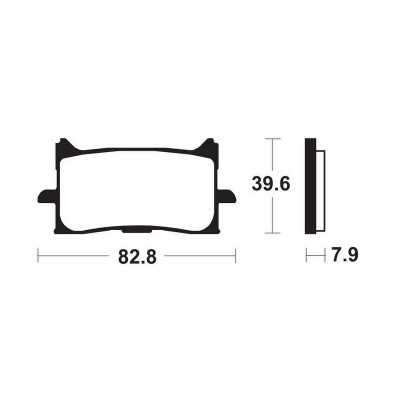 Plaquettes de frein TECNIUM Performance métal fritté - MF440