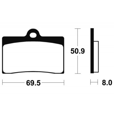 Plaquettes de frein TECNIUM Performance métal fritté - MF66