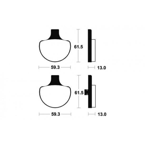 Plaquettes de frein TECNIUM Performance métal fritté - MF79