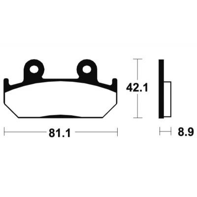 Plaquettes de frein TECNIUM Performance métal fritté - MF93