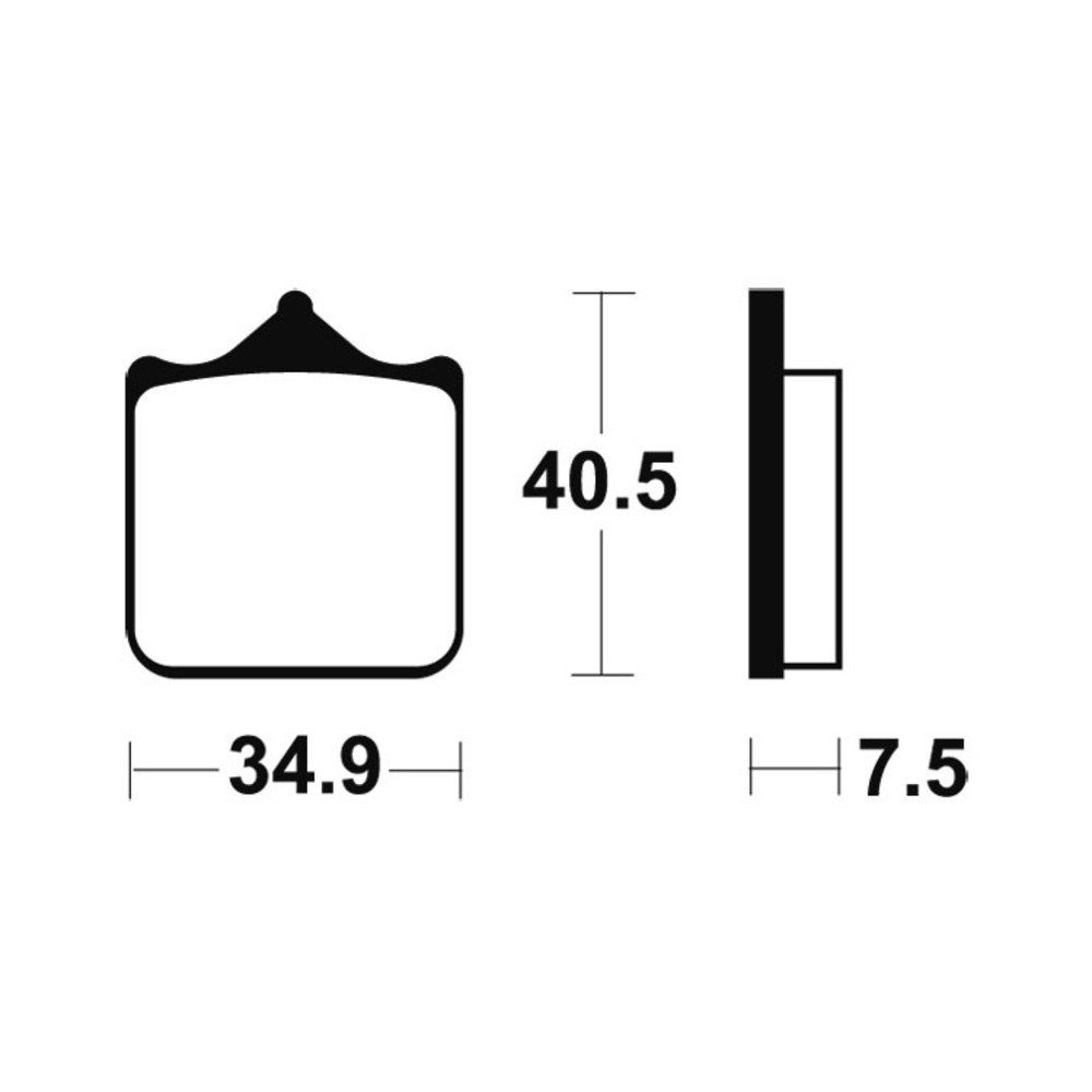 Plaquettes de frein TECNIUM Performance métal fritté - MF262